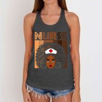 Black Nurse Shirts For Women Girl African Melanin Nursing Women's Knotted Racerback Tank