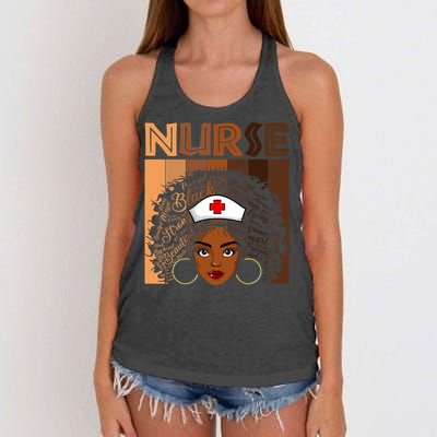 Black Nurse Shirts For Women Girl African Melanin Nursing Women's Knotted Racerback Tank