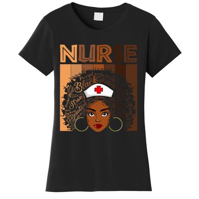 Black Nurse Shirts For Women Girl African Melanin Nursing Women's T-Shirt