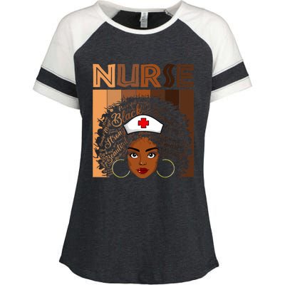 Black Nurse Shirts For Women Girl African Melanin Nursing Enza Ladies Jersey Colorblock Tee