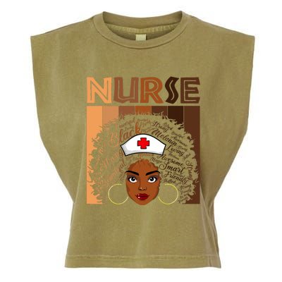 Black Nurse Shirts For Women Girl African Melanin Nursing Garment-Dyed Women's Muscle Tee