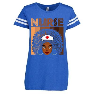 Black Nurse Shirts For Women Girl African Melanin Nursing Enza Ladies Jersey Football T-Shirt