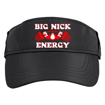 Big Nick Santa Claus Energy Weight Lifting Bodybuilding Xmas Adult Drive Performance Visor