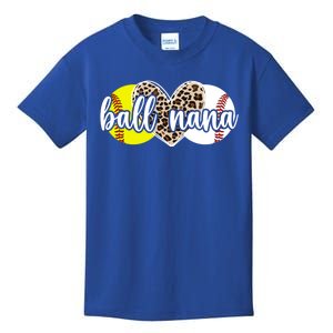 Ball Nana Softball Baseball Nana Of Ballers Great Gift Kids T-Shirt