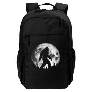 Bigfoot Night Stroll! Cool Full Moon & Trees Sasquatch Daily Commute Backpack