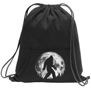 Bigfoot Night Stroll! Cool Full Moon & Trees Sasquatch Sweatshirt Cinch Pack Bag