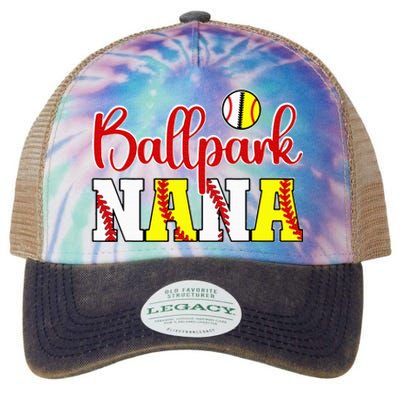 Ballpark Nana Softball Legacy Tie Dye Trucker Hat