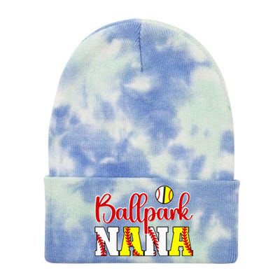 Ballpark Nana Softball Tie Dye 12in Knit Beanie