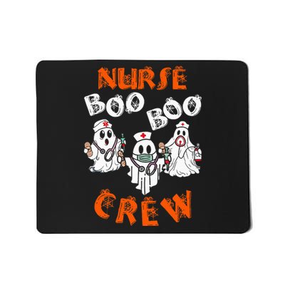 Boo Nurse Scrub Funny Ghost Halloween Costumes Mousepad