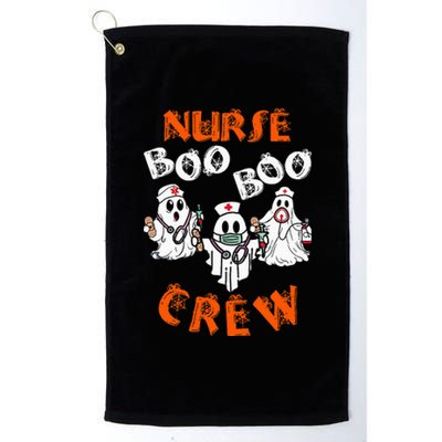 Boo Nurse Scrub Funny Ghost Halloween Costumes Platinum Collection Golf Towel