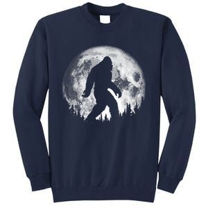 Bigfoot Night Stroll! Cool Full Moon & Trees Sasquatch Tall Sweatshirt