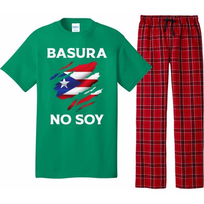 Basura No Soy Puerto Rico Flag Boricua Pajama Set