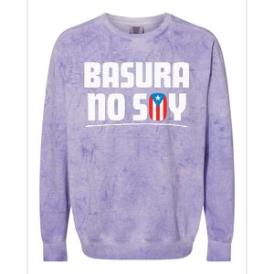 Basura No Soy Puerto Rico Flag Boricua Colorblast Crewneck Sweatshirt