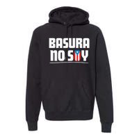 Basura No Soy Puerto Rico Flag Boricua Premium Hoodie