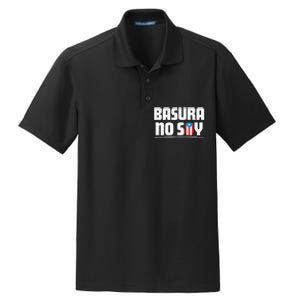 Basura No Soy Puerto Rico Flag Boricua Dry Zone Grid Polo