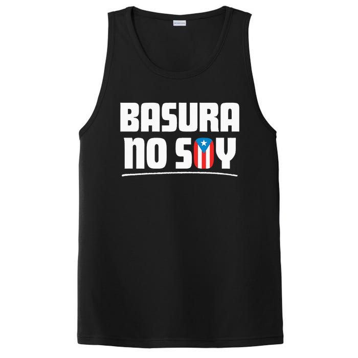 Basura No Soy Puerto Rico Flag Boricua PosiCharge Competitor Tank