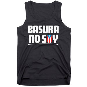 Basura No Soy Puerto Rico Flag Boricua Tank Top