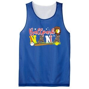 Ballpark Nana Softball Baseball Nana Of Ballers Funny Gift Mesh Reversible Basketball Jersey Tank