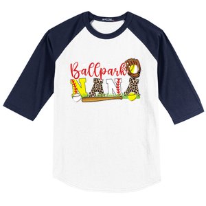 Ballpark Nana Softball Baseball Nana Of Ballers Funny Gift Baseball Sleeve Shirt