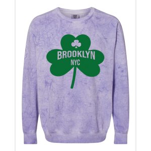 Brooklyn NYC Saint Patrick's Day Gift Colorblast Crewneck Sweatshirt