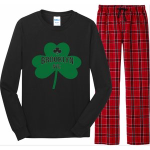 Brooklyn NYC Saint Patrick's Day Gift Long Sleeve Pajama Set