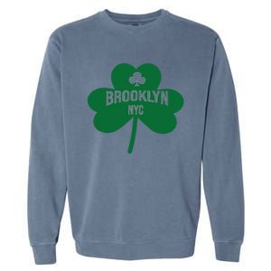 Brooklyn NYC Saint Patrick's Day Gift Garment-Dyed Sweatshirt