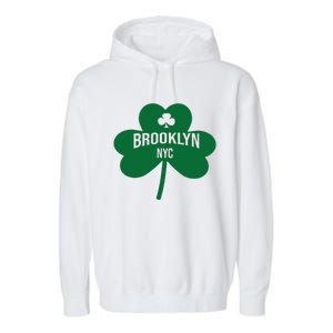 Brooklyn NYC Saint Patrick's Day Gift Garment-Dyed Fleece Hoodie