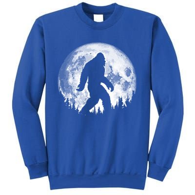 Bigfoot Night Stroll! Cool Full Moon And Trees Sasquatch Cute Gift Sweatshirt