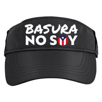 Basura No Soy Puerto Rico Flag IM Not Garbage Spanish 2024 Adult Drive Performance Visor