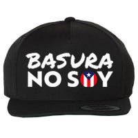 Basura No Soy Puerto Rico Flag IM Not Garbage Spanish 2024 Wool Snapback Cap