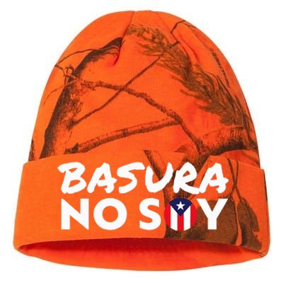 Basura No Soy Puerto Rico Flag IM Not Garbage Spanish 2024 Kati Licensed 12" Camo Beanie