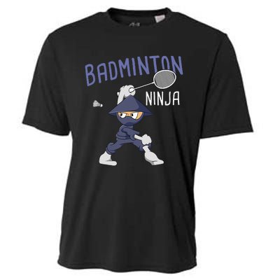 Badminton Ninja Shuttlecock Boy Badminton Cooling Performance Crew T-Shirt