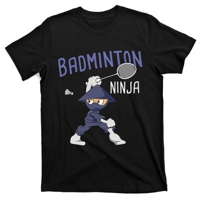 Badminton Ninja Shuttlecock Boy Badminton T-Shirt