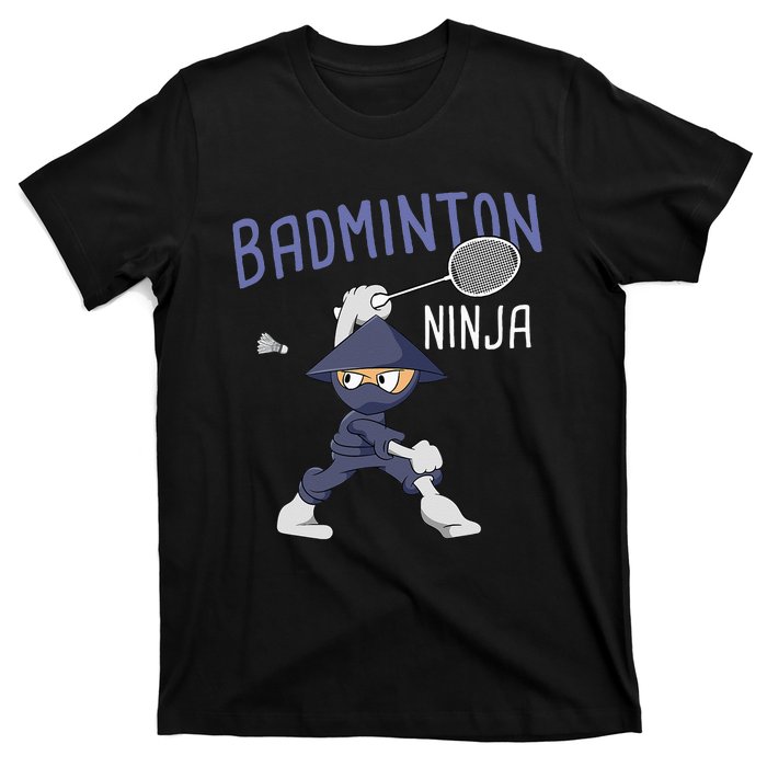 Badminton Ninja Shuttlecock Boy Badminton T-Shirt