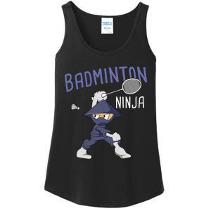 Badminton Ninja Shuttlecock Boy Badminton Ladies Essential Tank