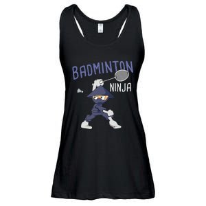 Badminton Ninja Shuttlecock Boy Badminton Ladies Essential Flowy Tank