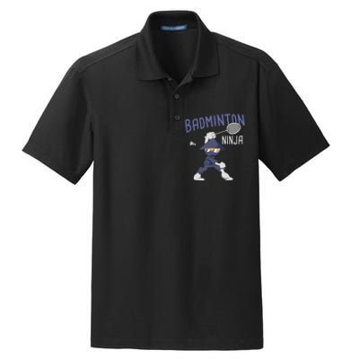 Badminton Ninja Shuttlecock Boy Badminton Dry Zone Grid Polo