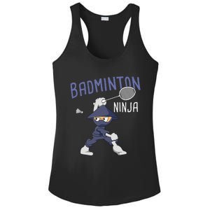 Badminton Ninja Shuttlecock Boy Badminton Ladies PosiCharge Competitor Racerback Tank