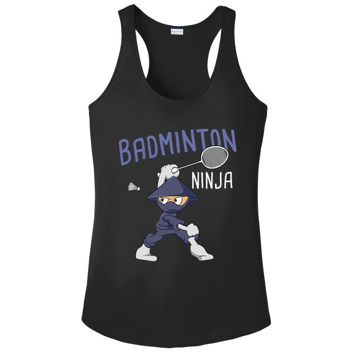 Badminton Ninja Shuttlecock Boy Badminton Ladies PosiCharge Competitor Racerback Tank