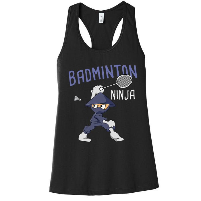 Badminton Ninja Shuttlecock Boy Badminton Women's Racerback Tank