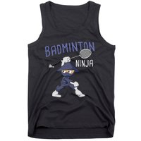 Badminton Ninja Shuttlecock Boy Badminton Tank Top