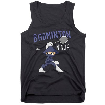 Badminton Ninja Shuttlecock Boy Badminton Tank Top