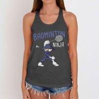 Badminton Ninja Shuttlecock Boy Badminton Women's Knotted Racerback Tank