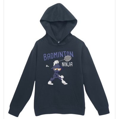 Badminton Ninja Shuttlecock Boy Badminton Urban Pullover Hoodie