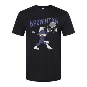 Badminton Ninja Shuttlecock Boy Badminton Softstyle CVC T-Shirt