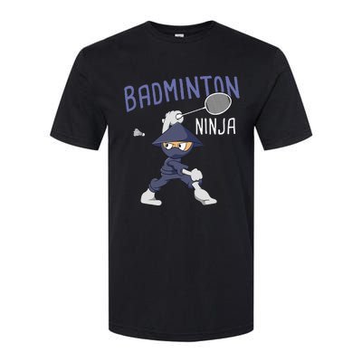 Badminton Ninja Shuttlecock Boy Badminton Softstyle CVC T-Shirt