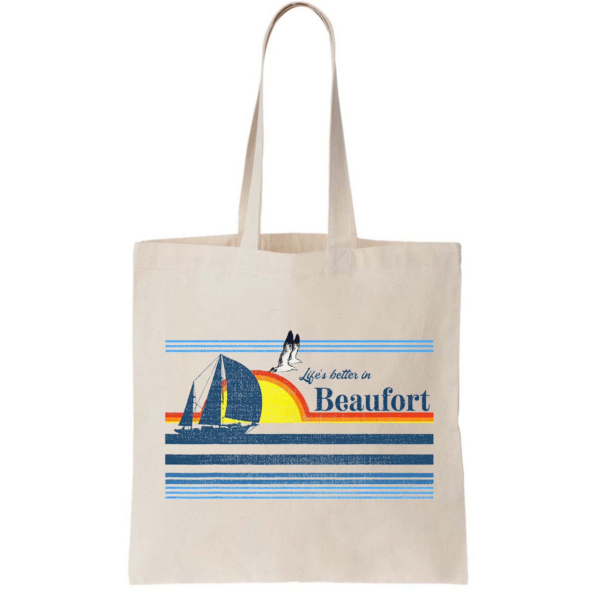 Beaufort North South Carolina NC SC Gift Beach Retro Vintage Bag