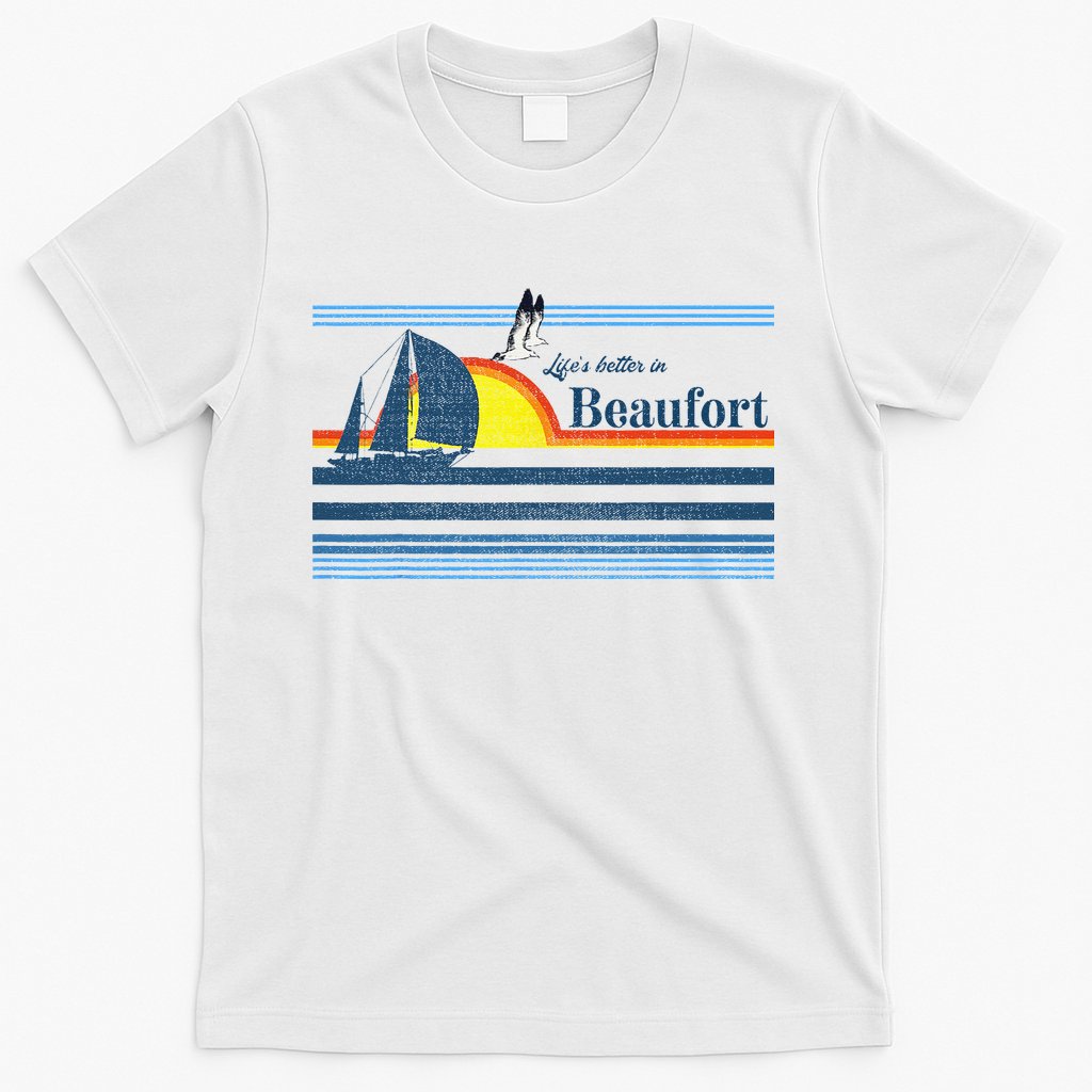 Beaufort North South Carolina NC SC Gift Beach Retro Vintage T-Shirt