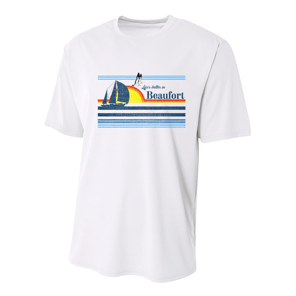 Beaufort North South Carolina NC SC Gift Beach Retro Vintage Youth Performance Sprint T-Shirt
