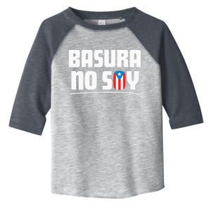 Basura No Soy Puerto Rico Flag Boricua Toddler Fine Jersey T-Shirt